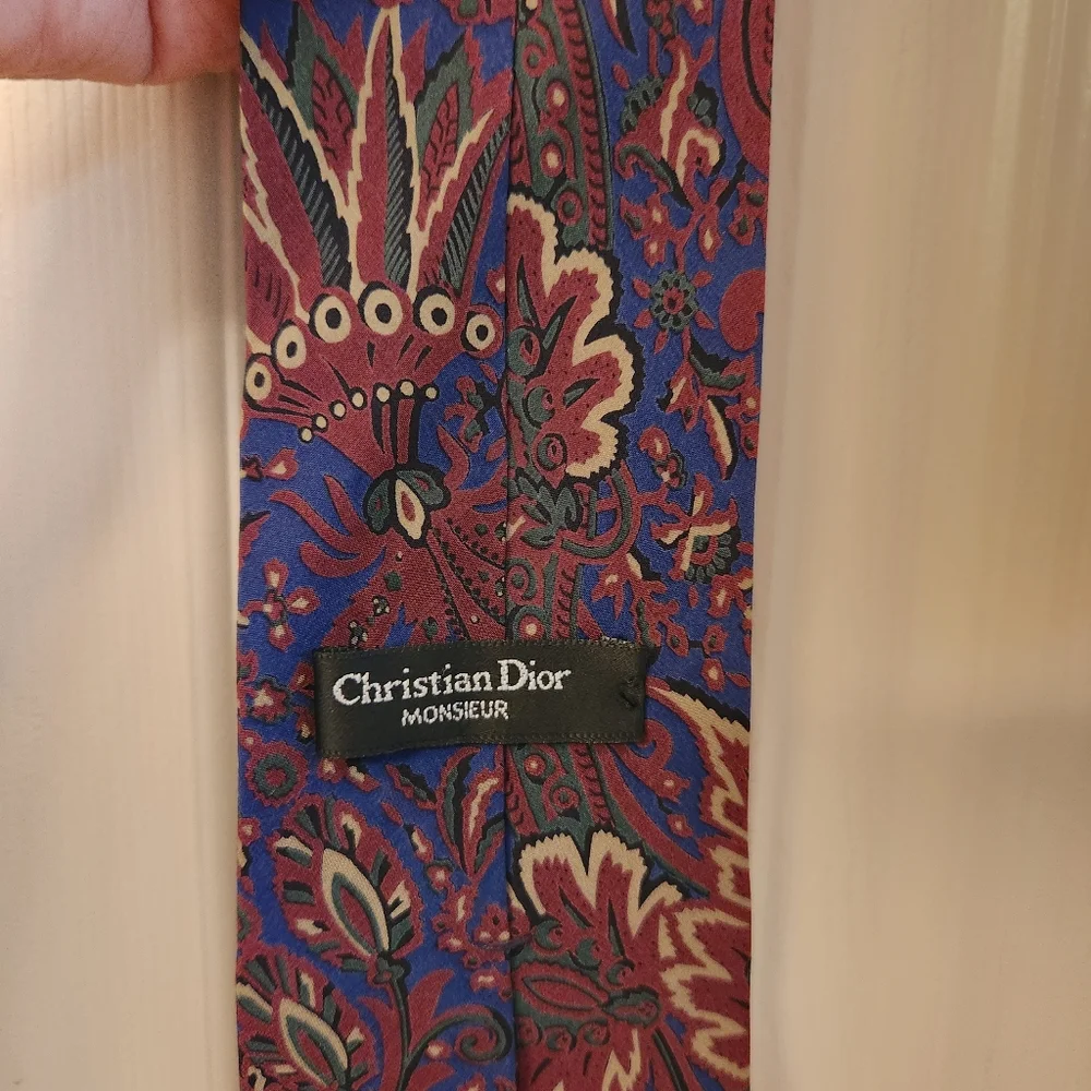 Dior silk tie